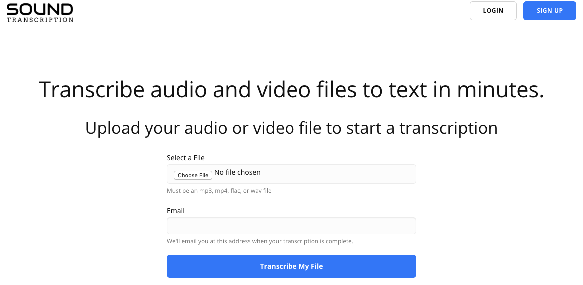 Transcribe audio to text